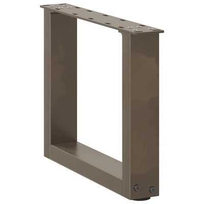 sohvapöydän jalat U-muotoiset 2 kpl luonnonteräs 40x(30-31) cm