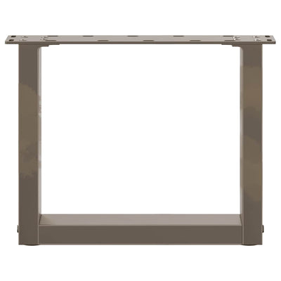 sohvapöydän jalat U-muotoiset 2 kpl luonnonteräs 40x(30-31) cm