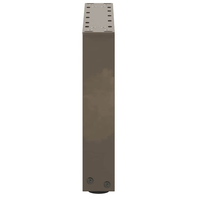 sohvapöydän jalat U-muotoiset 2 kpl luonnonteräs 40x(30-31) cm