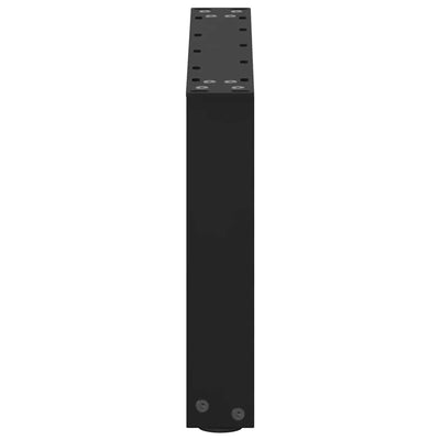 Sohvapöydän jalat U-muotoiset 2 kpl musta 50x(30-31) cm teräs