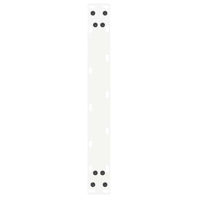 sohvapöydän jalat U-muotoiset 2 kpl Valkoinen 50x(30-31) cm