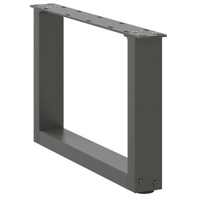 sohvapöydän jalat U-muotoiset 2 kpl Antrasiitti 50x(30-31) cm