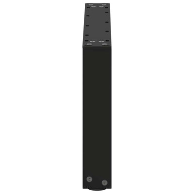 Sohvapöydän jalat U-muotoiset 2 kpl musta 70x(30-31) cm teräs