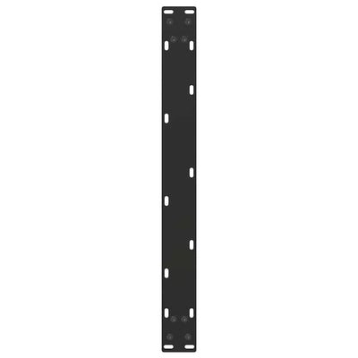 Sohvapöydän jalat U-muotoiset 2 kpl musta 70x(30-31) cm teräs