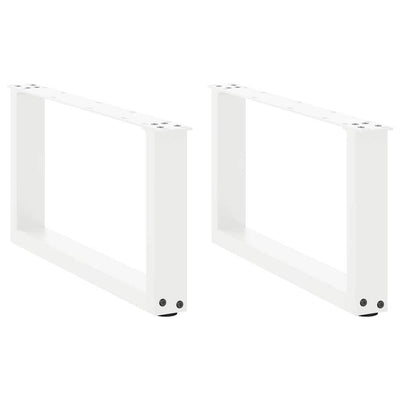 Valkoinen sohvapöydän jalat u-muotoiset Mihhai 70x(30-31)cm (2 kpl)