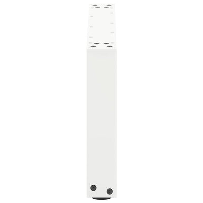 sohvapöydän jalat U-muotoiset 2 kpl Valkoinen 70x(30-31) cm