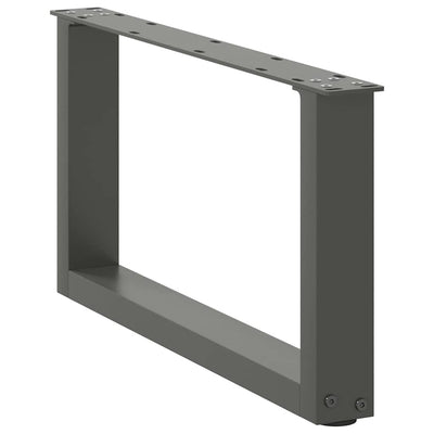 Sohvapöydän jalat U-muotoiset 2 kpl antrasiitti 70x(30-31) cm