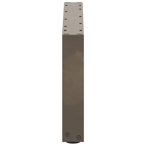 Sohvapöydän jalat U-muotoiset 2 kpl Luonnonvärinen teräs 70x(30-31) cm Teräs