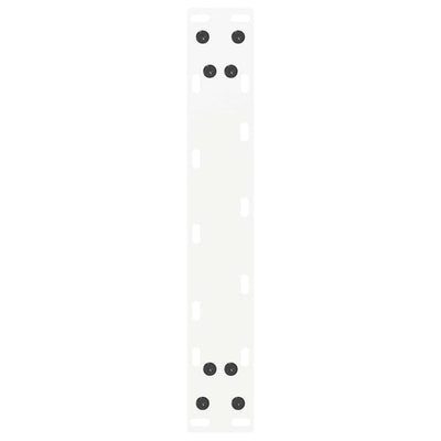 sohvapöydän jalat U-muotoiset 2 kpl Valkoinen 28x(42-43) cm