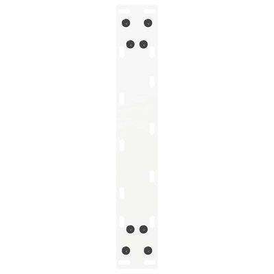 sohvapöydän jalat U-muotoiset 2 kpl Valkoinen 38x(42-43) cm