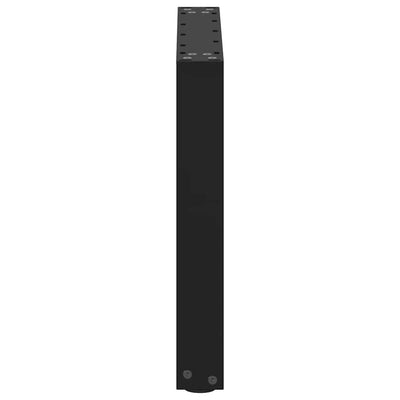 Sohvapöydän jalat U-muotoiset 2 kpl musta 50x(42-43) cm teräs