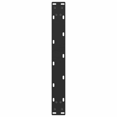 Sohvapöydän jalat U-muotoiset 2 kpl musta 50x(42-43) cm teräs