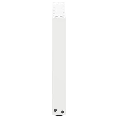 sohvapöydän jalat U-muotoiset 2 kpl Valkoinen 50x(42-43) cm