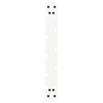 sohvapöydän jalat U-muotoiset 2 kpl Valkoinen 50x(42-43) cm