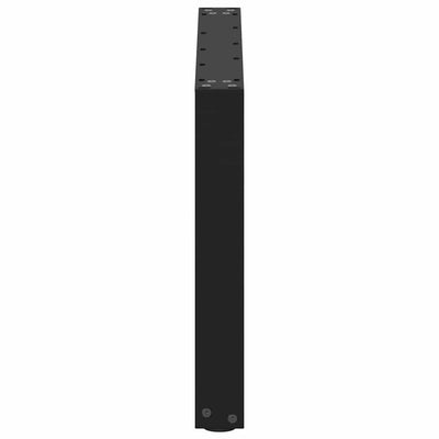 Sohvapöydän jalat U-muotoiset 2 kpl musta 50x(42-43) cm teräs