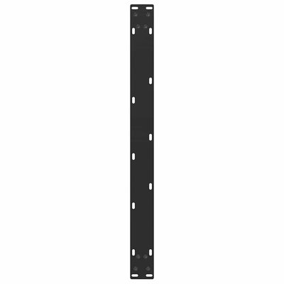Sohvapöydän jalat U-muotoiset 2 kpl musta 50x(42-43) cm teräs