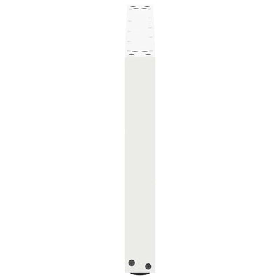 sohvapöydän jalat U-muotoiset 2 kpl Valkoinen 60x(42-43) cm