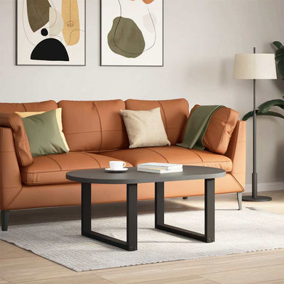 Sohvapöydän jalat U-muotoiset 2 kpl musta 50x(42-43) cm teräs