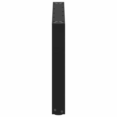 Sohvapöydän jalat U-muotoiset 2 kpl musta 50x(42-43) cm teräs