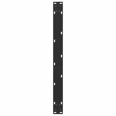 Sohvapöydän jalat U-muotoiset 2 kpl musta 50x(42-43) cm teräs
