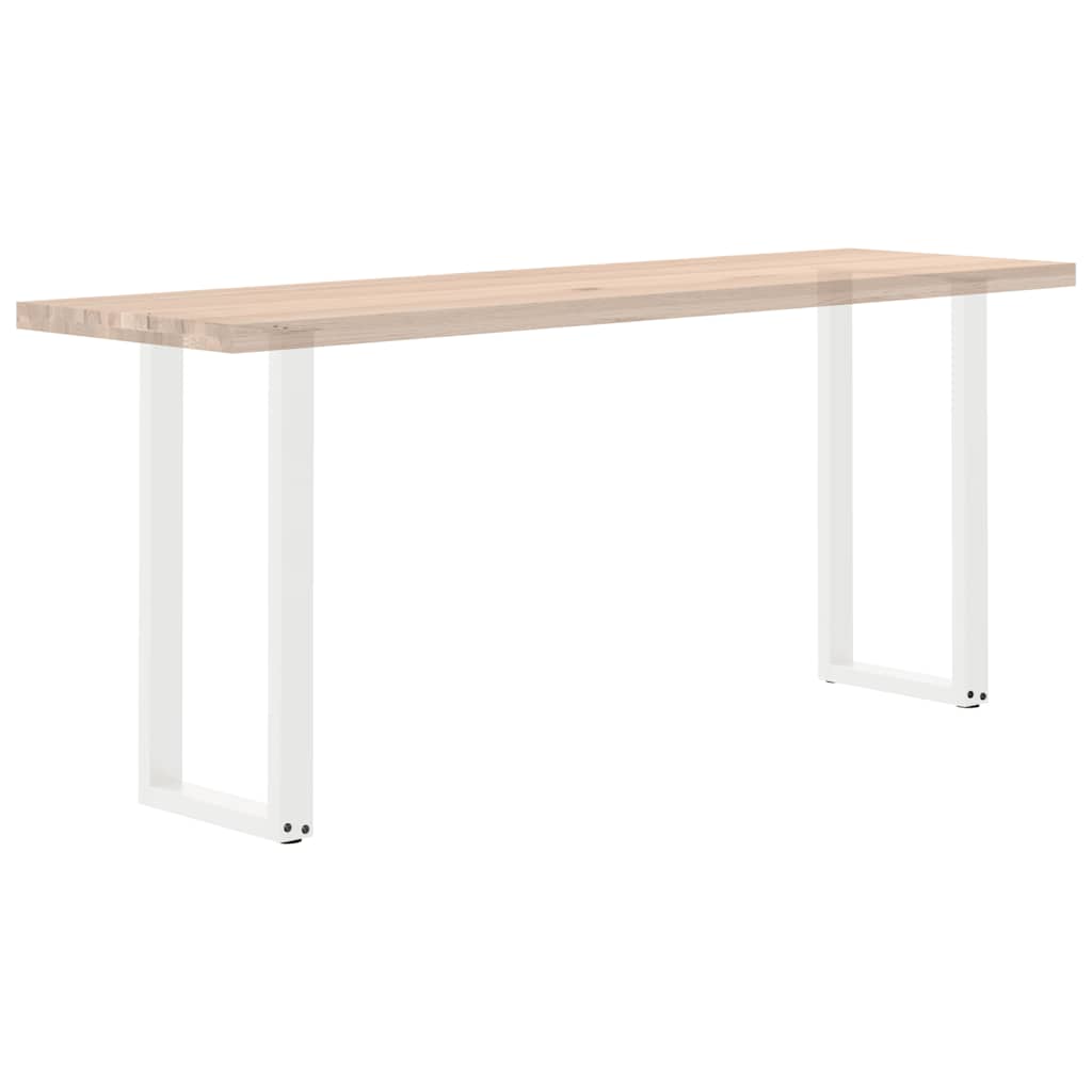 Konsolipöydän jalat U-muotoiset 2 kpl valkoinen 28x(72-73) cm teräs