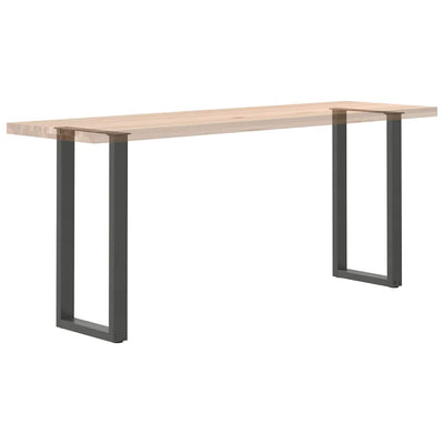 konsolipöydän jalat U-muotoiset 2 kpl antrasiittia 28x(72-73)cm