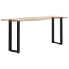 konsolipöydän jalat U-muotoiset 2 kpl Musta 38x(72-73) cm