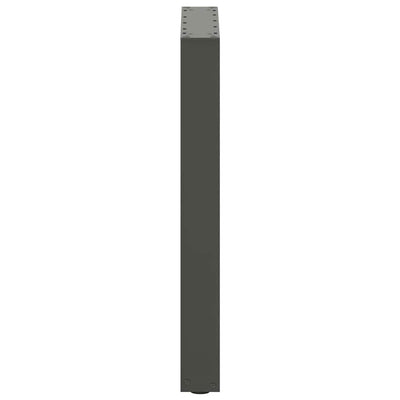 ruokapöydän jalat U-muotoiset 2 kpl antrasiittia 50x(72-73) cm