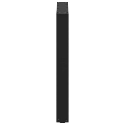 ruokapöydän jalat U-muotoiset 2 kpl Musta 60x(72-73) cm Teräs