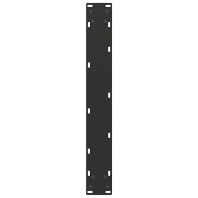 ruokapöydän jalat U-muotoiset 2 kpl Musta 60x(72-73) cm Teräs