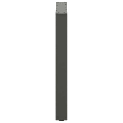 ruokapöydän jalat U-muotoiset 2 kpl antrasiittia 60x(72-73) cm
