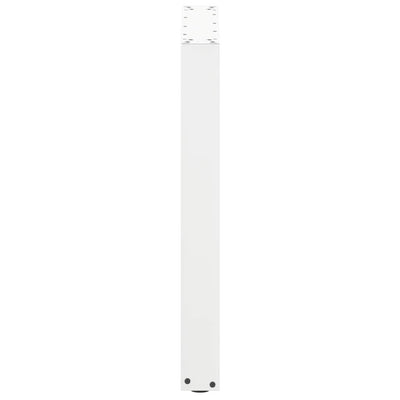 ruokapöydän jalat U-muotoiset 2 kpl Valkoinen 70x(72-73) cm