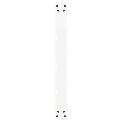 ruokapöydän jalat U-muotoiset 2 kpl Valkoinen 80x(72-73) cm