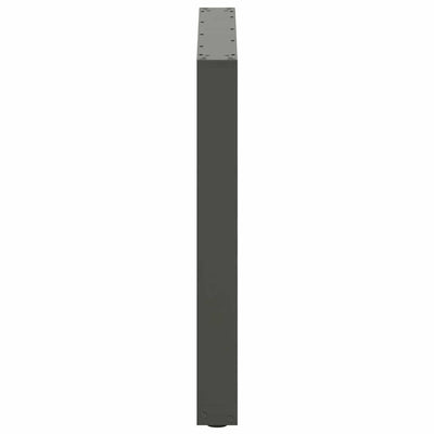 ruokapöydän jalat U-muotoiset 2 kpl Antrasiitti 80x(72-73) cm