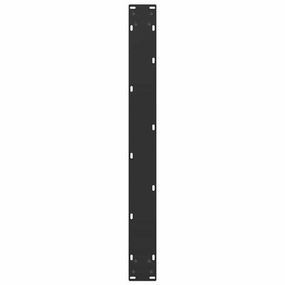 ruokapöydän jalat U-muotoiset 2 kpl Musta 90x(72-73) cm Teräs