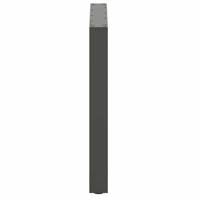 ruokapöydän jalat U-muotoiset 2 kpl Antrasiitti 90x(72-73) cm
