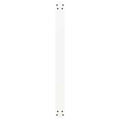 ruokapöydän jalat U-muotoiset 2 kpl Valkoinen 100x(72-73) cm