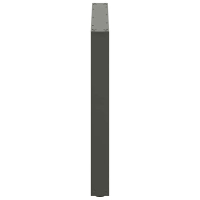 ruokapöydän jalat U-muotoiset 2 kpl Antrasiitti 100x(72-73) cm