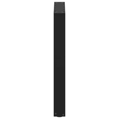 ruokapöydän jalat U-muotoiset 3 kpl musta 70x(72-73) cm teräs