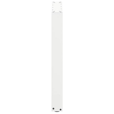 ruokapöydän jalat U-muotoiset 3 kpl valkoinen 70x(72-73) cm