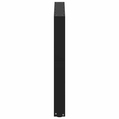 Ruokapöydän jalat U-muotoiset 3 kpl musta 80x(72-73) cm teräs