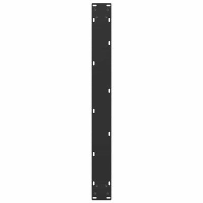 Ruokapöydän jalat U-muotoiset 3 kpl musta 90x(72-73) cm teräs