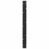 ruokapöydän jalat U-muotoiset 2 kpl Musta 100x(72-73) cm
