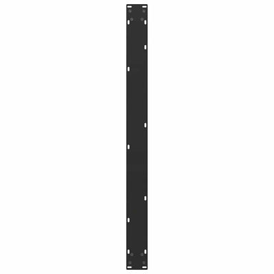 ruokapöydän jalat U-muotoiset 2 kpl Musta 100x(72-73) cm
