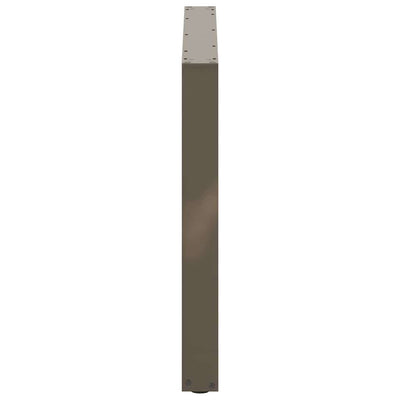 Ruokapöydän jalat U-muoto 3 kpl Luonnonteräs 100x(72-73) cm