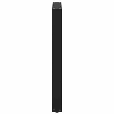 Baaripöydän jalat U-muotoiset 2 kpl musta 40x(90-91) cm teräs