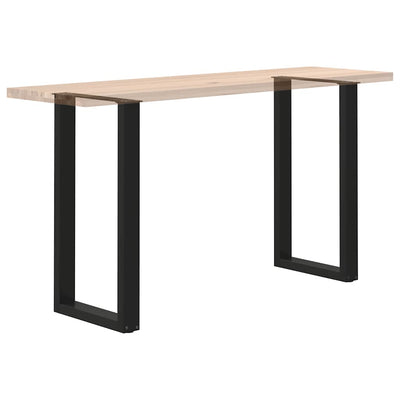Baaripöydän jalat U-muotoiset 2 kpl musta 40x(90-91) cm teräs