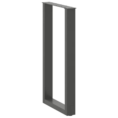 Baaripöydän jalat U-muotoiset 2 kpl 40x(90-91) cm teräs