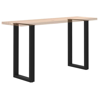 Baaripöydän jalat U-muotoiset 2 kpl musta 50x(90-91) cm teräs