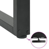 Baaripöydän jalat U-muotoiset 2 kpl 50x(90-91) cm teräs